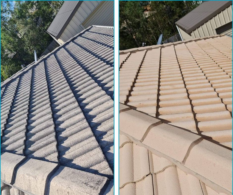 Big Difference After Pressure Cleaning Roof